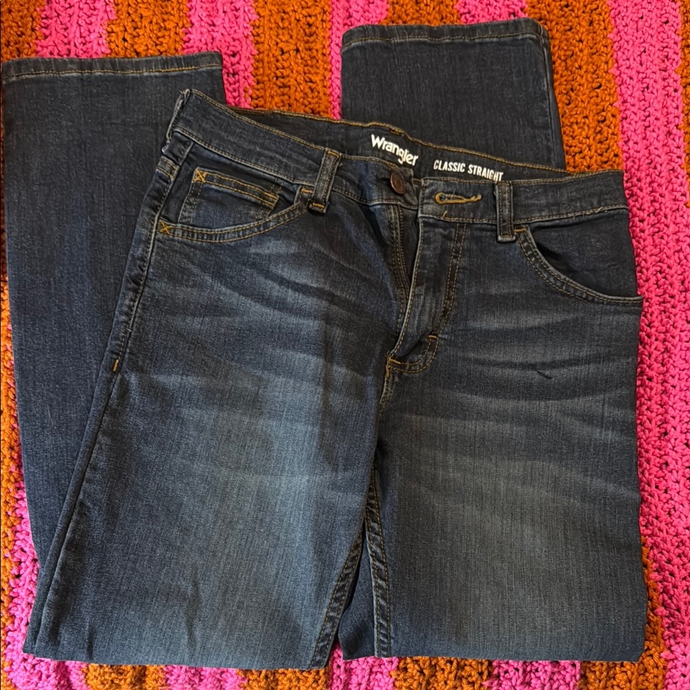 Wrangler Kid’s Classic Straight Jeans - Dark Blue